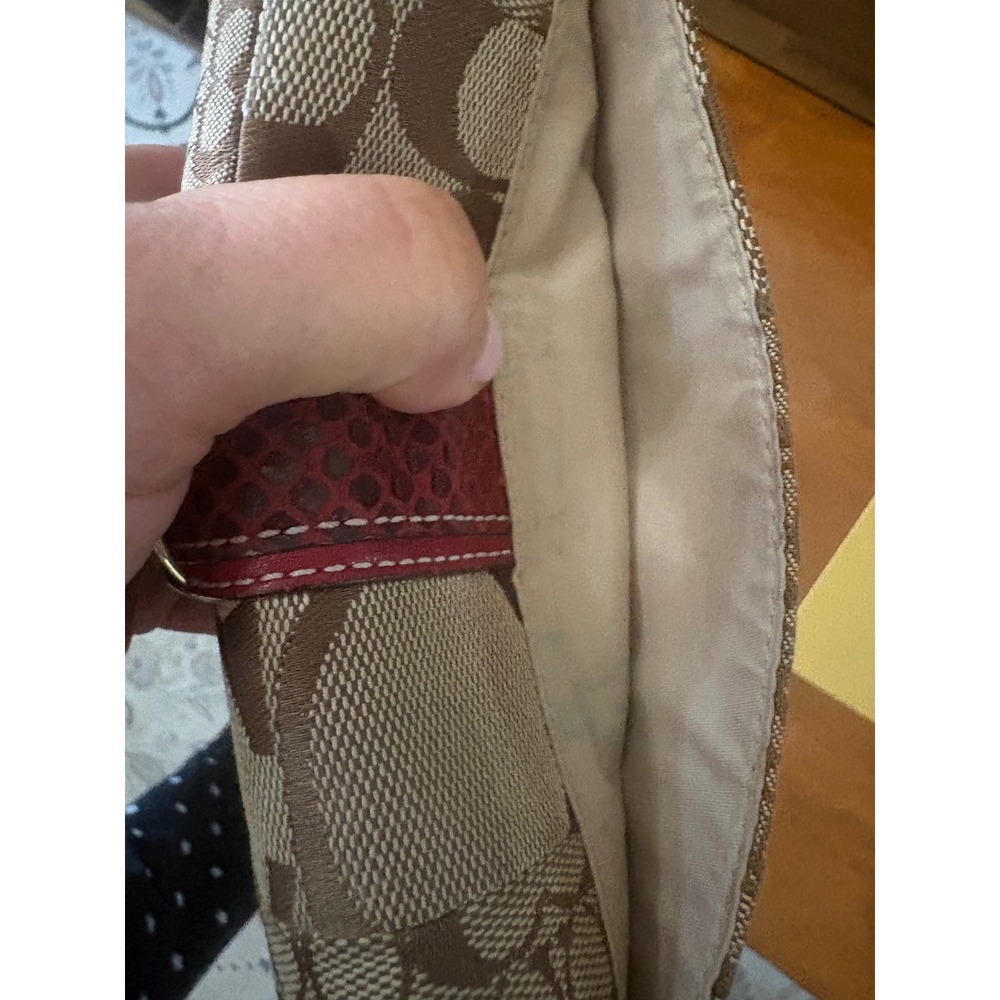 Coach Patchwork Signature Wallet Python Trim Burg… - image 11